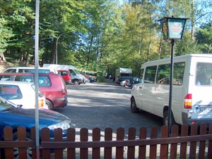 Voller Parkplatz